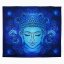 Šátek - přehoz Modrý Buddha 150 x 130 cm
