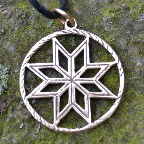 Amulet slovanský - Alatyr - Hvězda Boha Roda