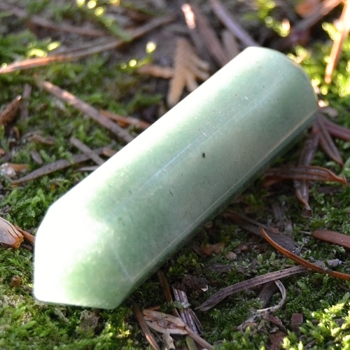 Masážní léčitelská hůlka - Avanturín zelený 6 cm