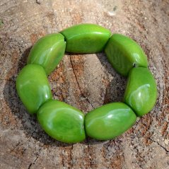 Náramek Yomira - Tagua ořechy Ekvádor Green