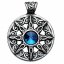 Amulet Nebeský kruh s modrým krystalem