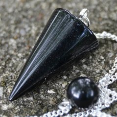 Kyvadlo - Obsidián černý, kužel