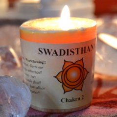 Svíčka čakra 2 - sakrální Swadisthana