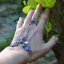 Fantasy náramek s prstenem Jiné Světy, modrý