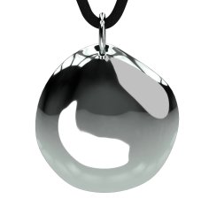 Q-Link SRT-3 biorezonátor přívěsek Pebble Polished - stříbro Ag 925/1000