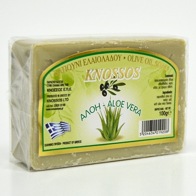 Knossos přírodní olivové mýdlo Aloe Vera 100 g