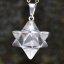 Přívěsek merkaba - Křišťál 15 mm, stříbro Ag 925/1000