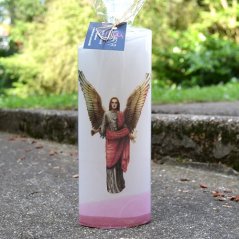 Svíčka archanděl Gabriel oblouk 8 x 20 cm