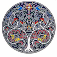 Mandala na sklo - Strom života - velká Sunseal
