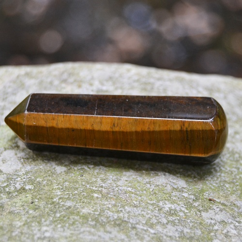 Masážní léčitelská hůlka - Tygří oko 6 cm