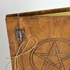 Magický deník Pentagram v dřevěných deskách - malý