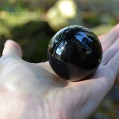 Koule polodrahokam - Obsidián černý 45 mm