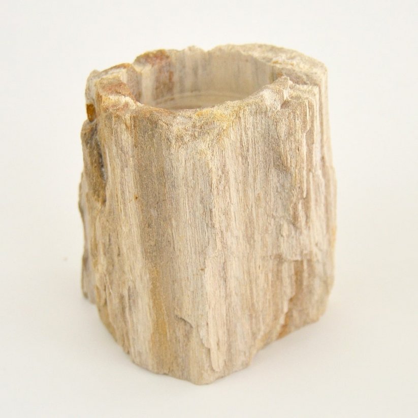 Svícen Zkamenělé dřevo, na čajovou svíčku
