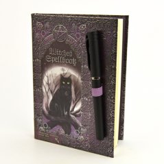 Kniha stínů s perem fantasy - Kočka s pentagramem