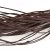 Šňůrka bavlna vosk hnědá, průměr 0,8 mm, 90 cm