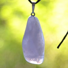 Přívěsek Chalcedon modrý Namibie velký