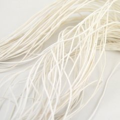 Šňůrka bavlna vosk krémová, průměr 0,8 mm, 90 cm