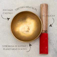 Tibetská mísa NON s paličkou 312g