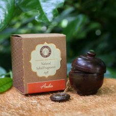 Parfém tuhý v dřevěné dóze Song of India - Amber