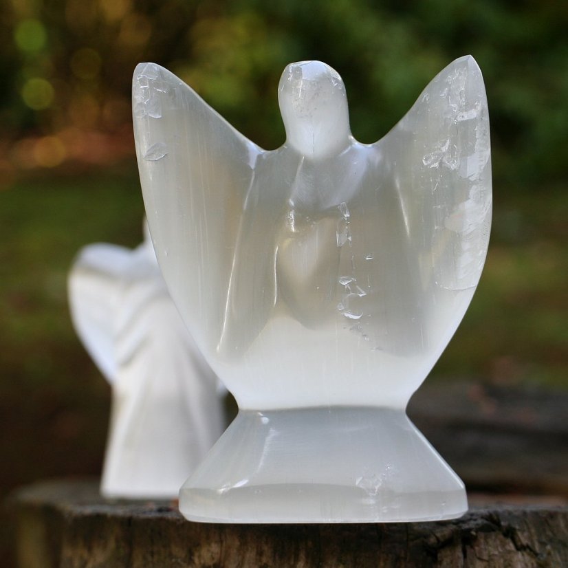 Soška Anděla 10 cm – broušený selenit