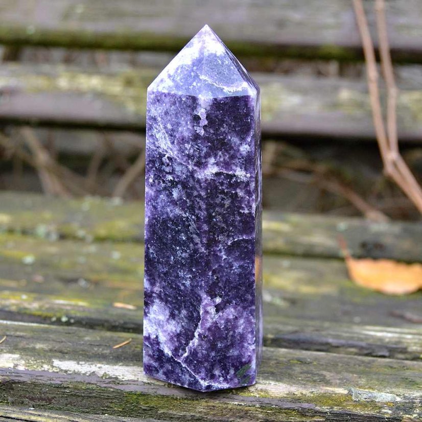 Obelisk polodrahokam extra - Lepidolit 384 g