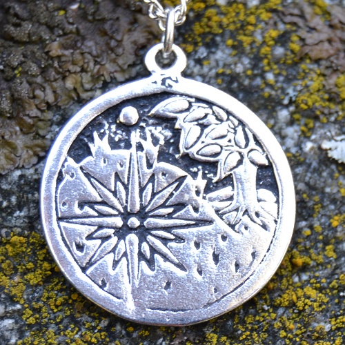 Amulet Jiskra Života, postříbřený