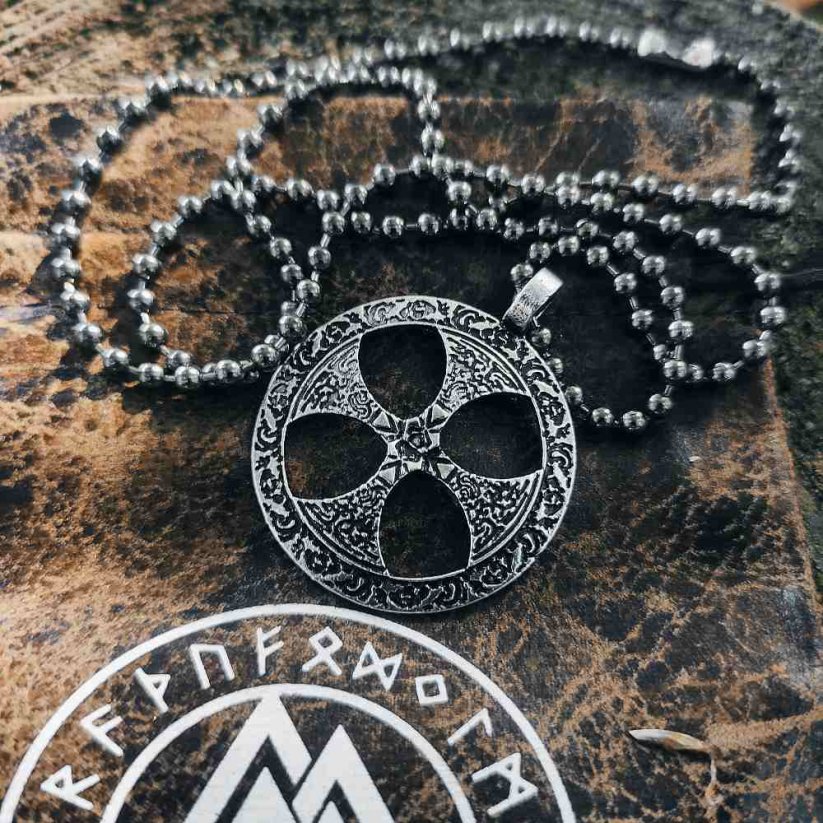 Amulet - Kříž v kruhu Viking