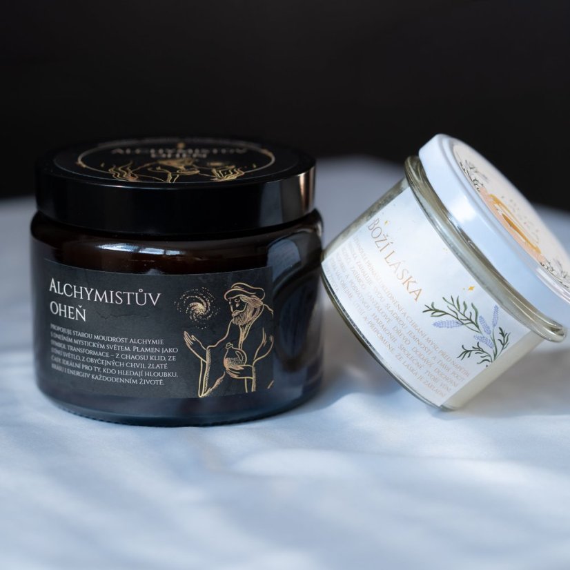 Výhodný set: Svíčka Alchymistův oheň + Svíčka Boží Láska