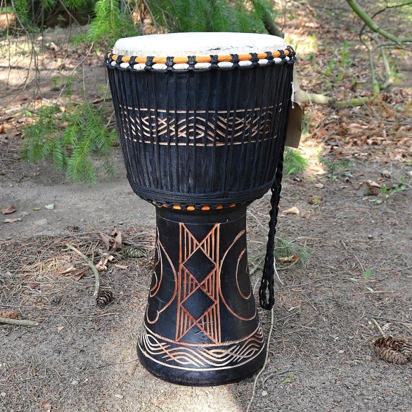 Buben Djembe 11” Ghana vyřezávaný 55 cm