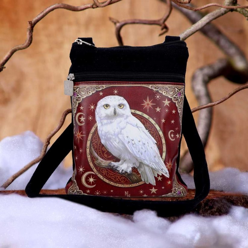Taška přes rameno mini fantasy - Sněžná sova