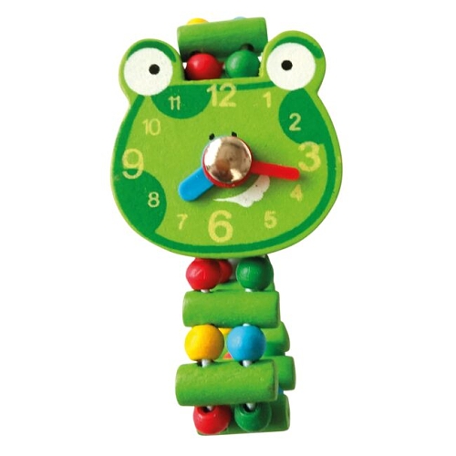 Dětské dřevěné hodinky Bino - Žába