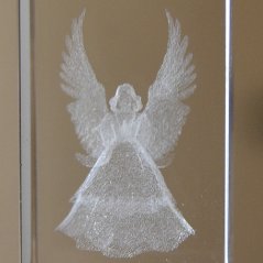 Klíčenka skleněná - Anděl radosti
