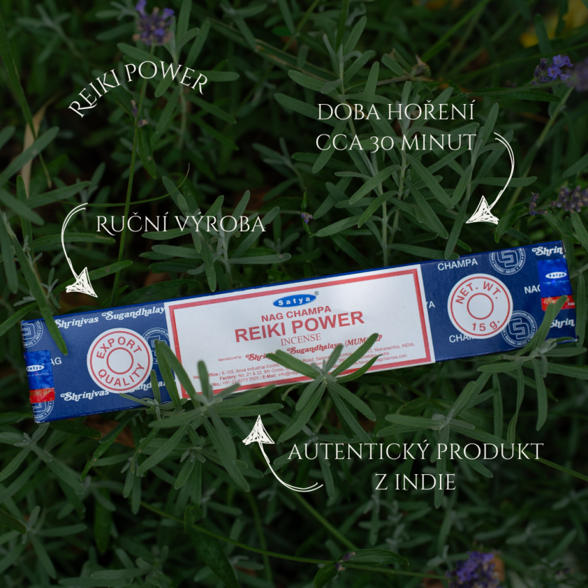 Satya Nagchampa Reiki Power – vonné tyčinky 15 g