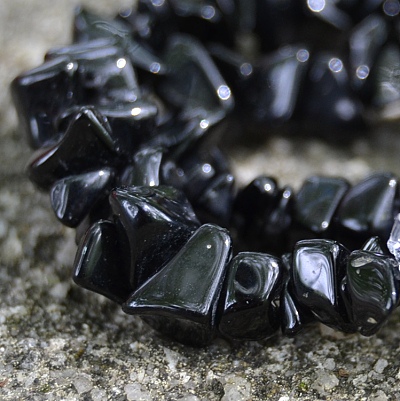 Náramek Onyx černý, tromlovaný