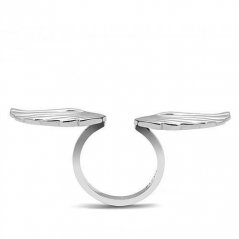 Prsten Andělská křídla rozevírací, chirurgická ocel, vel. 60