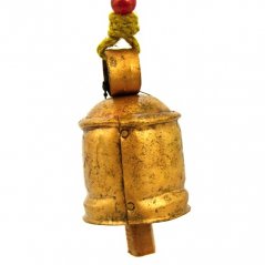 Kovový zvonek se závěsem 9 x 6 cm