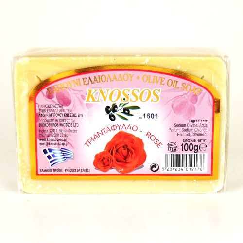 Knossos přírodní olivové mýdlo Růže 100 g