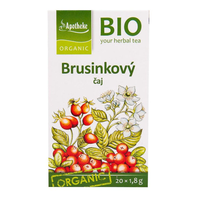 Brusinkový čaj porcovaný, 30 g MEDIATE
