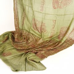 Šátek mantra - khaki / zelený