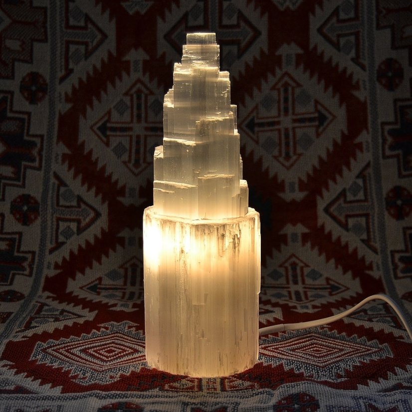 Lampa Caradhras – Selenit 25 cm
