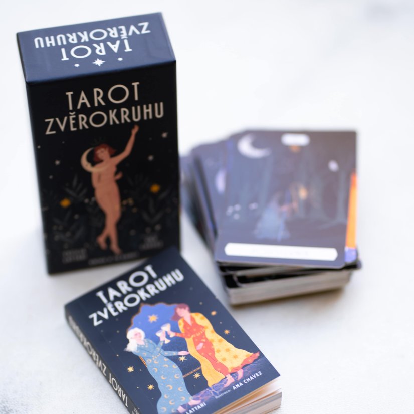 Tarot zvěrokruhu, kniha a 78 karet