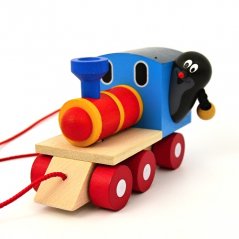 Dřevěná hračka - Krteček a mašinka