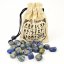 Runové kameny - Lapis Lazuli, ve lněném sáčku