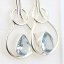 Náušnice Topaz modrý Elegance, stříbro Ag 925