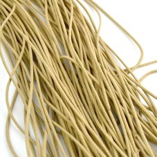 Šňůrka polyester vosk béžová, průměr 2 mm, 90 cm