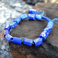 Náramek Lapis lazuli válečky